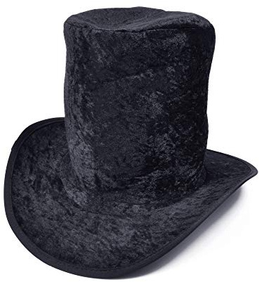 Fancy Dress Hats / Budget Tall Top Hat, Gravedigger, Stovepipe