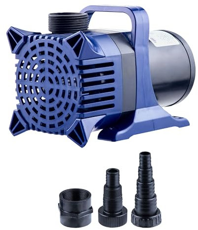 Alpine Corporation Cyclone Pompe de bassin Surpresseur – Accessoire de décoration d'extérieur – Idéal pour fontaines, cascades et circulation de l'eau 6550 33' noir