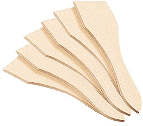Kesper 69966 Spatules à Raclette Bois Nature 13 x 3,5 x 10 cm