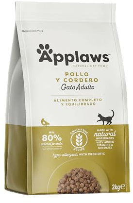 Applaws Katzentrockenfutter Adult, Huhn mit Lamm, getreidefrei und komplett 2 kg (1 Packung)