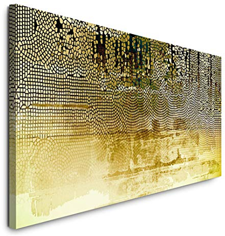 Paul Sinus Art GmbH Abstraktes Bild 120x 50cm Panorama Leinwand Bild XXL Format Wandbilder Wohnzimmer Wohnung Deko Kunstdrucke