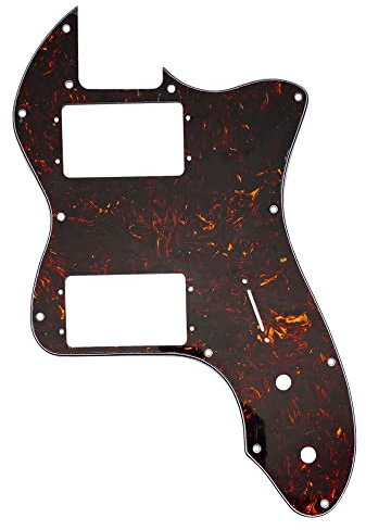 Musiclily Pro 12 Löcher Breite Palette HH Schlagbrett 4lagig Tortoise Shell | für USA/Mexico Fender 72 Tele Thinline Style E-Gitarre