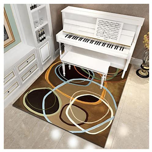 Schlagzeug Teppich Schallschutz Matte Schalldämmung Teppich für Klavier Schallschutzmatte Anti-Rutschmatte Antivibrationsmatte Piano Bodenschutzmatte Rutschfester Rechteckig(Size:160x130cm,Color:K)