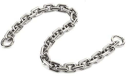 Schwer Schön Metall Taschenkette Geldbörsen Riemen Kette Schultergurt Taschengurt Ersatz für Handtaschen 56 cm (Silber,Klein)