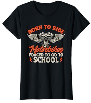 Funny Motorcycle Lover Graphic Women Girls Kids Motorbike T-Shirt