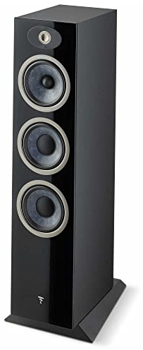 Focal Theva No.3 Enceinte sur Pied à 3 Voies à Faible réflexe Noir