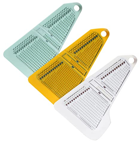 minkissy Reinigungsbürste für Küchenspüle, Gemüsebürste, Silikon-Schwamm, Obstschrubber, Form, Bürste, Gemüsebürste, Küche, Gemüse, Schwämme, Kunststoff, weiche Obstbürste, 3 Stück