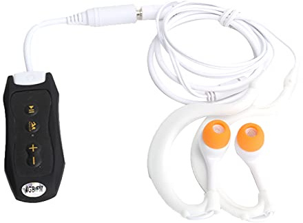 KIMISS 4GB IPX8 Advanced Design Portable Diving MP3 Sports Music Player with FM Radio, Secure Clip and Headphones for Swimming Underwater