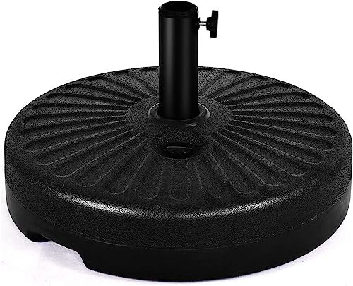 CYJAZNHH Garden Water Parasol Base, 30KG-46KG Water and Sand Fillable Umbrella Stand with Built-in Handle, 38mm/48mm Heavy Duty Market Table Umbrella Holder for Outdoor Garden
