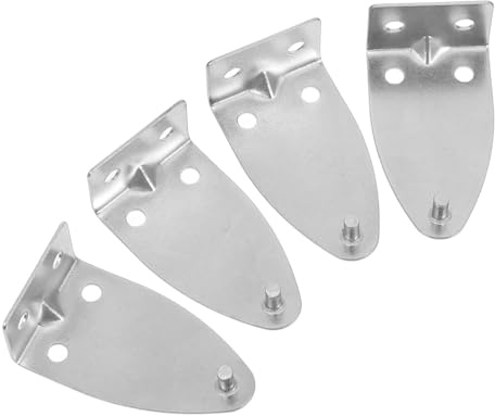 Levemolo Blinds Hold down Brackets Metal Windproof Clips for Window Blinds Bottom Rail Fixing Hooks 4pcs Set for Home Window Treatment