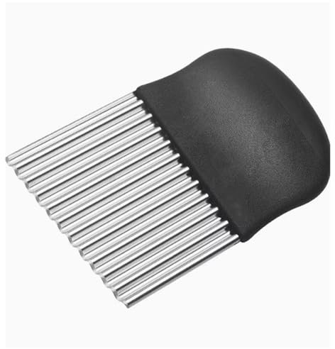NJNNN Coupe-Frites ondulé en Acier Inoxydable de 14 cm, Couteau à découper, Multifonctionnel, for légumes, Pommes de Terre, Chips de Carottes et Fruits.