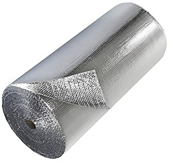 Isolierfolie Dämmfolie Luftpolsterfolie, Wärmedämmrolle, Garagentor-Dämmset, wärmereflektierende Strahlungsbarriere, spart Energie und ist wasserdicht für Wand, Boden, Dach, Wohnwagen