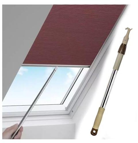 Asta telescopica per tende con lunghezza regolabile, gancio a 2 vie e foro di sospensione, asta extra lunga in acciaio inox per negozio di abbigliamento / casa (13 tubi)