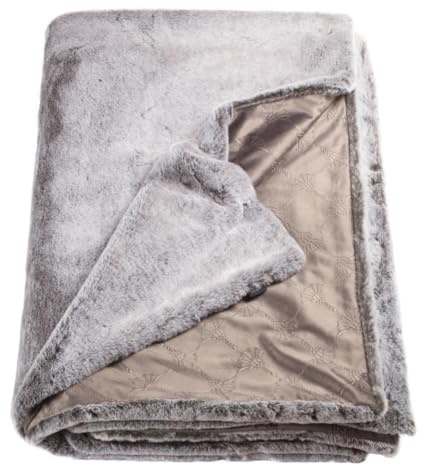 Joop! Living Plaid Fur Farbe grau Größe 130x170cm