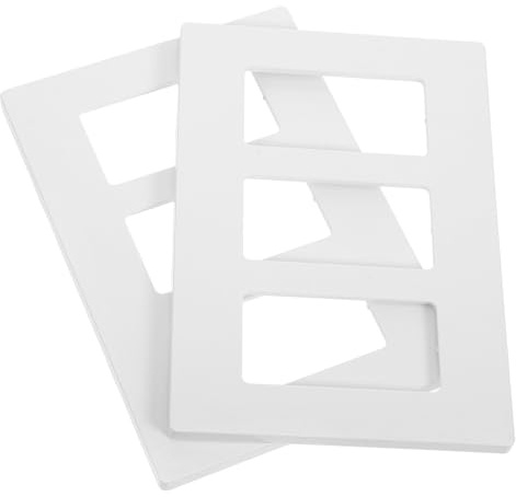 DIYEAH 2piezas Panel De Triple Enchufe Tapa De Interruptor Placa De Pared Para Tomacorrientes Reemplazo De Tapa De Placa De Pared De Unidades