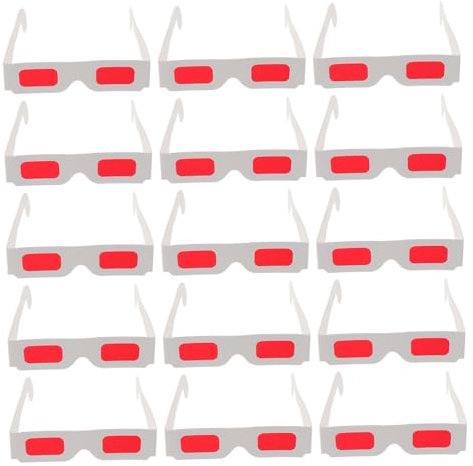 Toddmomy 50 Stück Kinder 3d-papierbrillen Rot Für Filmabend Valentinstag Partytrubel Mit Leichtem Material Und Bequemem Sitz