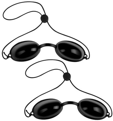 LOPHE UV Solarium Schutzbrille, 2 Pcs Solarium Brille mit Gummizug, Tanning Sunbed UV Eye Protection für Sonnenbank Beauty Schönheitsinstrument