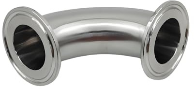 Elbow 90° Tri-Clamp 1.5 Rohrbogen 1,5 Tri-Clamp mit 32mm Pipe Edelstahl AISI304/1.4301