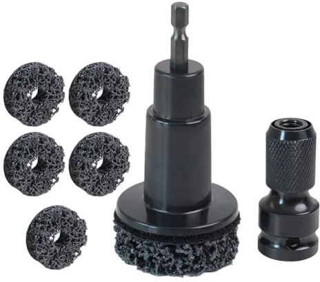 Suoumwa Brake Disc Grinding Head Wheel Hub Axle Head Rust Removal Maintenance Tool Polishing Pad for Car Wheel Stud Burnishing B