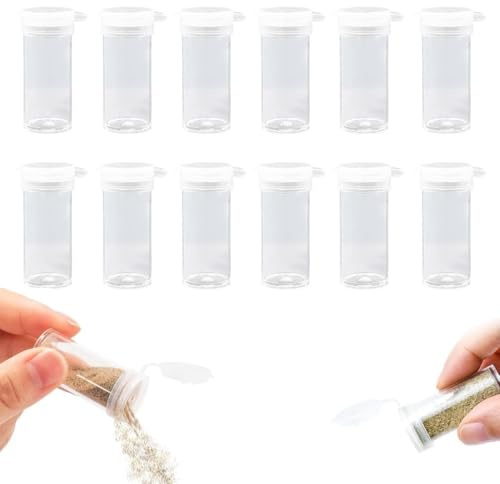 JYNXOR 12 Pièces Pièces Petit Salière et Poivrière Mini, Salières et Poivrières avec Couvercle, Épices de Voyage, Sel et Poivre en Sachet Individuel, Salière Portable pour Cuisine, BBQ, Camping, 6g
