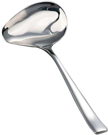 Hemobllo Cucharón para Salsa de Acero Inoxidable con Vertedor Cuchara de Cocina Resistente y Fácil de Limpiar Accesorio para Servir Salsas y Aceites Hogar y Restaurante
