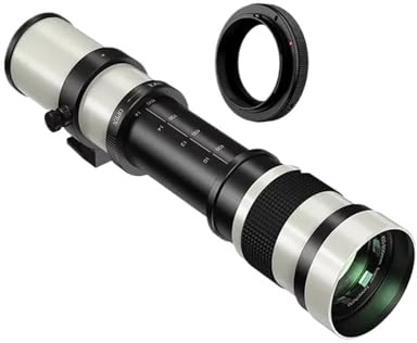 Objectif téléobjectif Zoom 420-800 mm F8.3-16 Compatible avec Les appareils Photo Reflex numériques Canon EF EOS 5D, 6D, 7D, 50D, 60D, 70D, 80D, 90D, 450D, 500D, 550D.(A9)