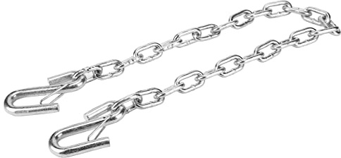 MasYosh Catena di Sicurezza per Rimorchio, Funi Metalliche da Traino da 3500 Libbre con Doppi Ganci a Molla, per Rimorchio e