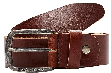 JACK & JONES Herren Jjipaul Jjleather Belt Noos G rtel, Braun (Black Coffee Black Coffee), 80 cm (Herstellergröße: 80) EU