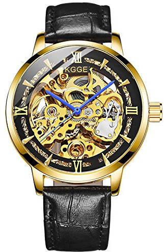 Ourui Orologi Da Polso,Orologio Da Uomo Multifunzionale Completamente Automatico Con Orologio Meccanico Completamente Trasparente, O