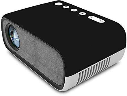 RSGK Proyector USB Doméstico 1080 HD, Enfoque Manual, Compatible con HDMI, VGA, TF, AV Y USB, Apto para Portátiles para Entretenimiento Doméstico