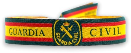 BDM - Pulsera Guardia Civil de tela con cierre deslizante para hombre y mujer. Elige cantidad