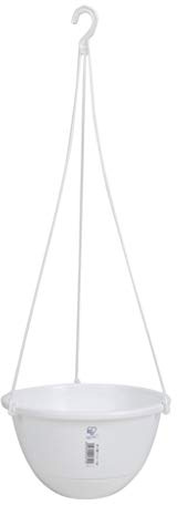 TXXM Macetas, Jardín Macetas de cucharas Colgantes plantador Colgante, Colgantes Orquídea Olla montado en la Pared del pote de Flor en Maceta de plástico Tiesto (Color : White, Size : 1L)