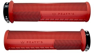 Peaty's Monarch Grips – Rennkontrolle, langlebig, ergonomische Fingerstangen, Komfort-Daumenpolster, ganztägiges Reiten, Allwetter & Gelände, MTB Enduro Downhill E-Bike