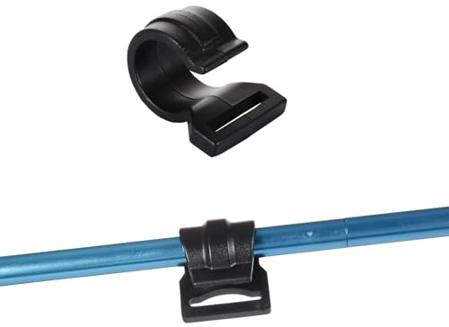 BRILLIANCE4U Zeltstangen-Clips, C-Clips für Zelt, Zeltstangen-Befestigung, C-Lippen, 20 Stück, passend für 25 mm Stangen