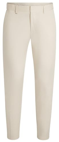 BOSS Herren C-Genius-DTL-WG-252F Business-Hose aus komfortabler Stretch-Baumwolle Weiß 52