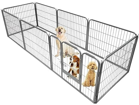 Ellie-Bo Heavy Duty 8-piece 60cm High Modular Dog Pen