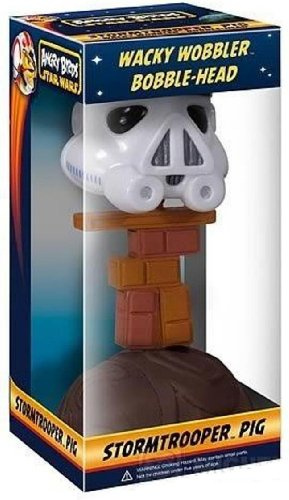 Angry Birds Star Wars stormtrooper Piggy galet Wobbler