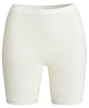 con-ta Normalbeinschlüpfer, weiche Unterwäsche für Damen aus Baumwolle und Angora, Bequeme Unterbekleidung, anliegende Pants, in Wollweiß, Größe: 42