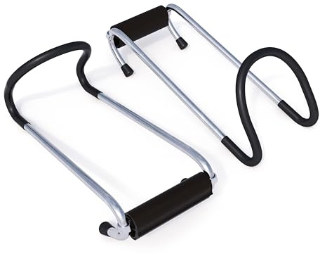 GORILLA SPORTS® Power Hooks - Set di 2, per Attaccare Manubri ai Bilancieri, Carico Massimo 80 kg, Imbottitura in Neoprene - Ganci per Manubri, Allenamento in Palestra, Sollevamento Pesi, Supporto