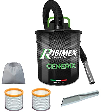 ASPIRACENERE ELETTRICO CENERIX 800 W - 18 L con doppio filtro e lancia piatta