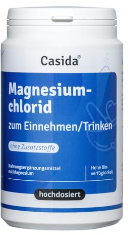 Casida Magnesiumchlorid zum Einnehmen/zum Trinken - Gereinigtes Zechstein Magnesiumchlorid innerlich anwendbar - optimale Magnesiumaufnahme - 210 g Pulver - aus der Apotheke
