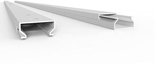 SCOS Smartcosat Kabelkanal, 20x10 mm, 5x2 m, Weiß, schraubbar | PVC, UV-beständig, Innen & Außen, 5 Stangen à 2 m = 10 m, Made in Germany