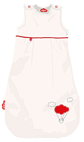 zizzz 4 Jahreszeiten Kinderschlafsack in 3 Größen & vielen süßen Designs - Atmungsaktiver Schlafsack für einen erholsamen Schlaf 70cm (0-6 M), Balloon