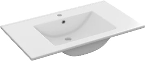 Waschbecken für Konsole aus Keramik 80 x 45 cm