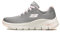 Skechers Arch Fit Big Appeal, Scarpe da Ginnastica Donna, Grigio Gray Knit Mesh Pink Trim, 38 EU