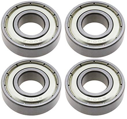 YINETTECH 4 Stück Kugellager Rillenkugellager 6001ZZ 12mm x 28mm x 8mm Mechanische Ausrüstung Kugelgelagerte CNC-Industrie