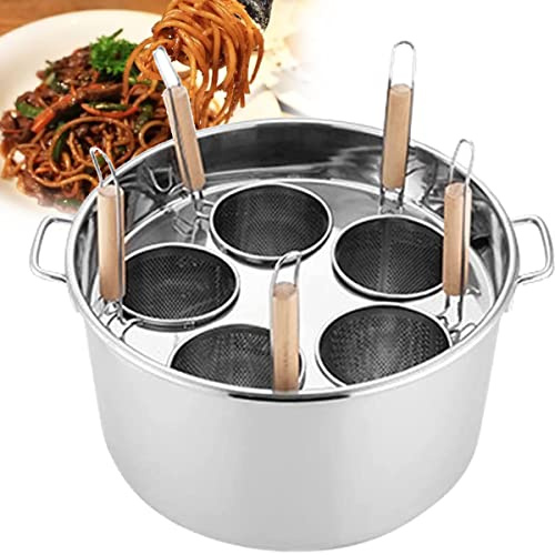 Pentola Per Pasta In Acciaio Inox, Set Per Cuoci Pasta Con Cestello Scolapasta, Pentola Per Brodo Da Cucina Per Casa, Pentola Per Cottura A Vapore Per Ristoranti, Pentole Per La Cottura Della Pasta,