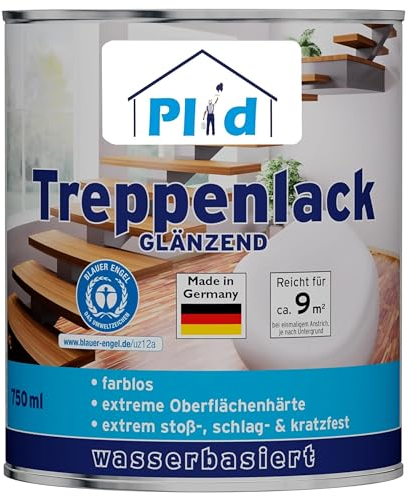 Treppenlack Treppensiegel Klarlack Holzlack Holzsiegel (0.75l, Farblos - Glänzend)