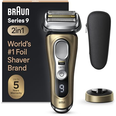 Braun Series 9 Pro 9419s Electric Shaver for Men, Wet & Dry Razor, Shaving Kit with 4+1 Head with ProLift Trimmer
