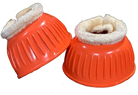 Equipride Gummistiefel mit Kunstpelzfutter, Größe XXL, Orange